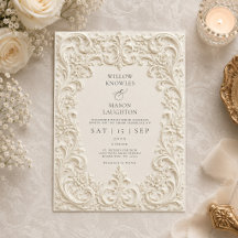 Elegante Barokke Vintage Rolwerk Bruiloft