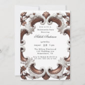 Elegante barokke vrijgezellenfeest kaart (Voorkant)