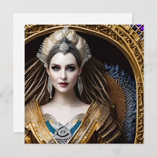 Elegante barokkoningin (Voorkant / Achterkant)