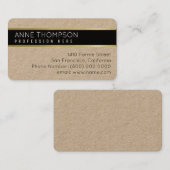 Elegante Basic Contact_Card voor elk beroep Contactkaartje (Voorkant / Achterkant)