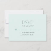 Elegante Basic Seam Foam Green RSVP (Voorkant)