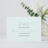 Elegante Basic Seam Foam Green RSVP (Staand voorkant)