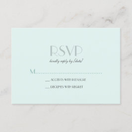 Elegante Basic Seam Foam Green RSVP Kaartje
