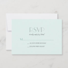 Elegante Basic Seam Foam Green RSVP Kaartje