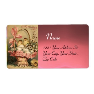 ELEGANTE BASKET, KIKENS, VLOEREN EN EENVOUDIGE EIE ETIKET