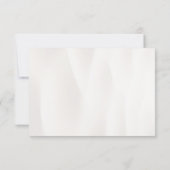 Elegante Beach Bruiloft RSVP Kaart (Achterkant)