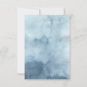 Elegante Beach Crest Monogram bruiloft RSVP Kaartje (Achterkant)