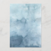 Elegante Beach Crest Monogram Trouwdetails Informatiekaartje (Achterkant)