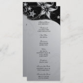 Elegante Beach Destination Wedding Thema Programma Programmakaart (Voorkant / Achterkant)