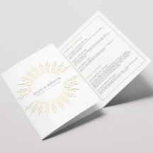 Elegante Beauty Gold Sunburst Brochure