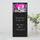 ELEGANTE BEAUTY / LADY MET PINKBOW EN STROMEN KAART (Staand voorkant)