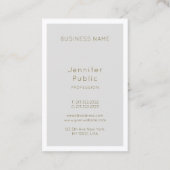 Elegante Beauty Salon Director Make-up Artist Luxu Visitekaartje (Achterkant)