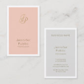 Elegante Beauty Salon Director Make-up Artist Luxu Visitekaartje (Voorkant / Achterkant)