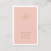 Elegante Beauty Salon Director Make-up Artist Luxu Visitekaartje (Voorkant)