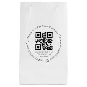 elegante bedank business qr-code  klein cadeauzakje (Voorkant)