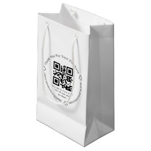 elegante bedankjes zakelijke qr code klein cadeauzakje