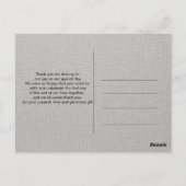 Elegante bedankkaart briefkaart (Achterkant)