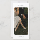 Elegante bedankkaart met QR-code en foto (Voorkant)
