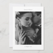 Elegante bedankkaart met QR-code en foto Kaart (Voorkant)