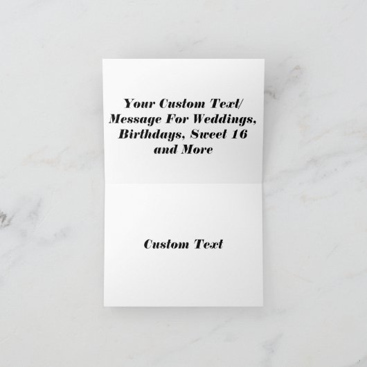 Elegante bedankkaarten - Modern Script Design Bedankkaart (Binnen)