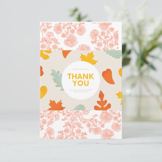 "Elegante bedankkaarten net gemaakt voor u." Bedankkaart (Staand voorkant)