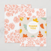 "Elegante bedankkaarten net gemaakt voor u." Bedankkaart (Voorkant / Achterkant)