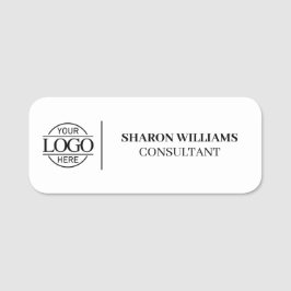 Elegante Bedrijf Zakelijke Logo Medewerker Magneti Naamplaatje