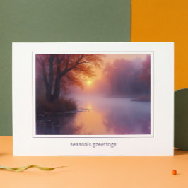 Elegante Bedrijfslogo Zakelijke Kerstkaart Feestdagen Kaart