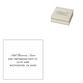 Elegante bedrijfsnaam en eenvoudig retouradres rubberstempel (Gestempeld)