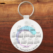 Elegante bedrijfsnaam Logo Kalender Sleutelhanger (Voorkant)