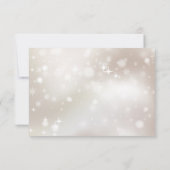 Elegante begrafenis blauw wit dank u bedankkaart (Achterkant)