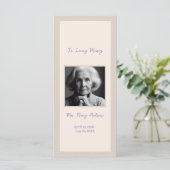 Elegante begrafenis herdenkingsdienst Bladwijzer K (Staand voorkant)