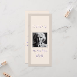 Elegante begrafenis herdenkingsdienst Bladwijzer K