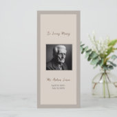 Elegante begrafenis herdenkingsdienst Bladwijzer K (Staand voorkant)