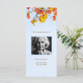 Elegante begrafenis herdenkingsdienst Bladwijzer K (Staand voorkant)