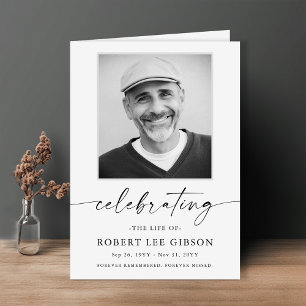 Elegante begrafenis overlijdensvolgorde van servic programma