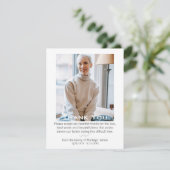 Elegante begrafenis viering van het leven dank u k bedankkaart (Staand voorkant)