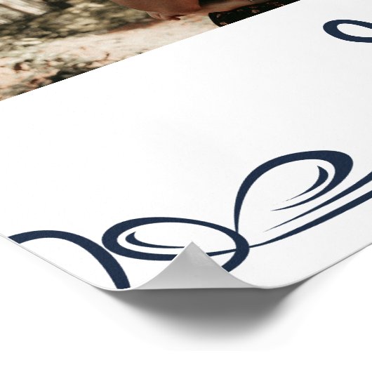 Elegante begrafenis welkomstbord collage poster (Hoek)