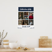 Elegante begrafenis welkomstbord collage poster (Keuken)