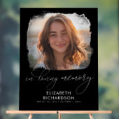 Elegante begrafenisfoto in liefdevolle herinnering acryl bord (Neutraal)