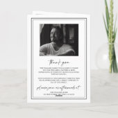 Elegante begrafenisvolgorde van service gevouwen p kaart (Achterkant)