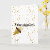 Elegante begroeting (gefeliciteerd) kaart (Gele Bloem)