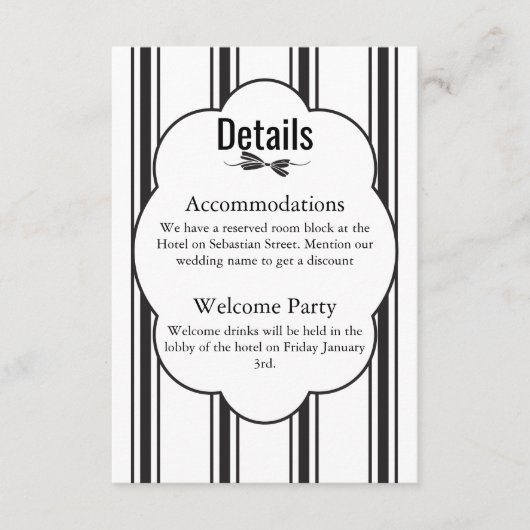 Elegante behuizing Kaart (Voorkant)