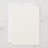 Elegante Beige Blad Bewegingen Kaart (Achterkant)