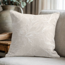 Elegante Beige Bloem Botanisch Design