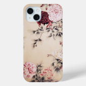 elegante  beige bloemeniPhone 6 hoesje (Achterkant)