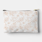 Elegante Beige Bloemennaam Etui (Achterkant)