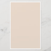 Elegante Beige Bordered Foto huwelijksprogramma's (Achterkant)