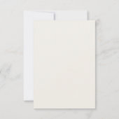 Elegante Beige Botanische RSVP Kaartje (Achterkant)