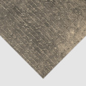 Elegante Beige Brown handgeschreven brief Tissuepapier (Detail)